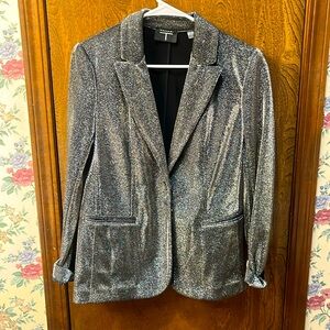 Tahari Womens Metallic Blazer